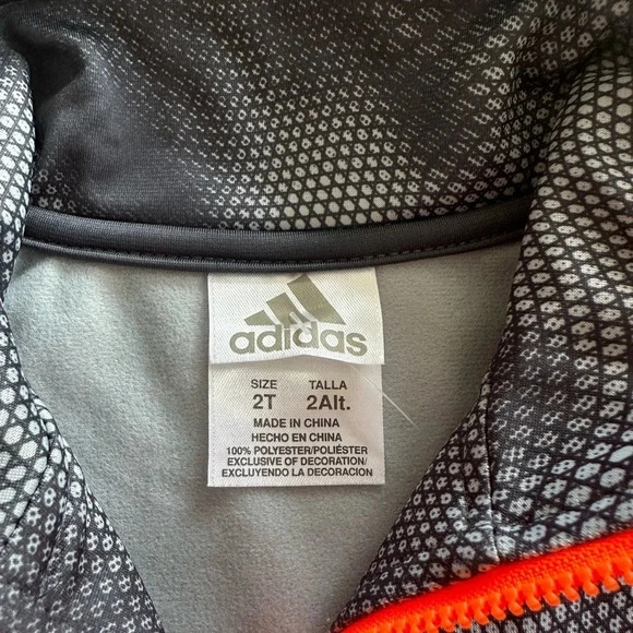 Adidas Full Zip Track Lightweight Jacket Size 2T - Picture 2 of 4